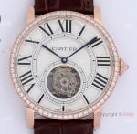 BBR Factory 1:1 Replica Cartier Rotonde De Tourbillon Watch Rose Gold 40mm